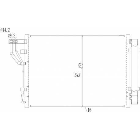 LÉGKONDICIONÁLÓ RADIÁTOR HYUNDAI IX20 1.4I 10 97606-1P000