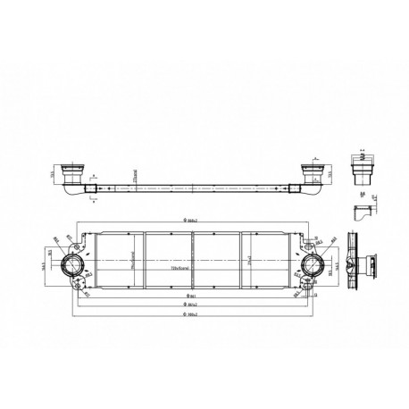 INTERCOOLER VW T5 1.9-2.5TDI 03- 7E0145804B