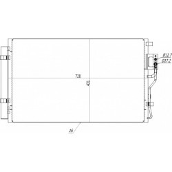 HYUNDAI SANTA FE LÉGKONDICIONÁLÓ RADIÁTOR 10- 976061U100