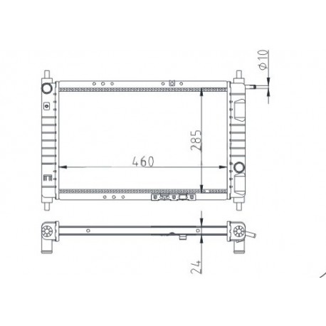 RADIÁTOR MATIZ 98- 96314162