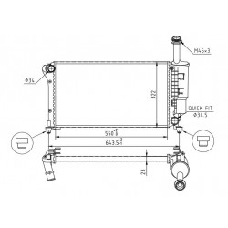 RADIÁTOR PANDA 1.1I-1.2I 03- 51779915