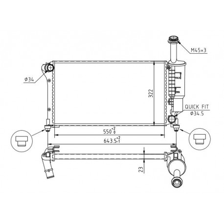 RADIÁTOR PANDA 1.1I-1.2I 03- 51779915