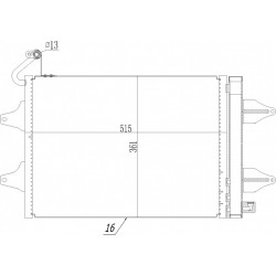 KLÍMABERENDEZÉS RADIÁTOR FABIA 1.9TDI 99- 5Z0820411