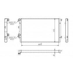 RADIÁTOR OCTAVIA 1.9TDI 04- 1K0.121.251AA