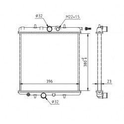 HŰTŐ PEUGEOT 206 1.1-1.6 98- 1330.37