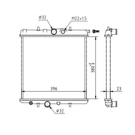 HŰTŐ PEUGEOT 206 1.1-1.6 98- 1330.37