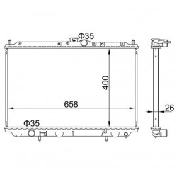 RADIÁTOR CARISMA 1.8 16V 95-97 DMX102090