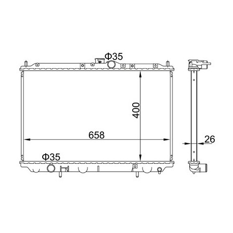 RADIÁTOR CARISMA 1.8 16V 95-97 DMX102090