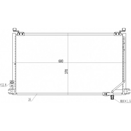 LÉGKONDICIONÁLÓ RADIÁTOR TERRANO 2.7TDI 97-02 1955781