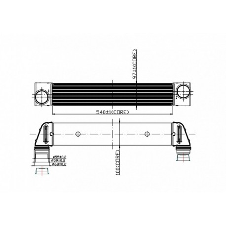INTERCOOLER BMW E60 530D 04- 1751.7.787.446