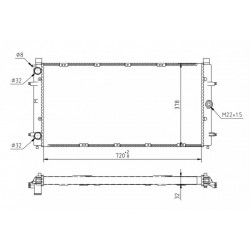 HŰTŐSZEKRÉNY VW T4 2.4D 92- 701.121.253D