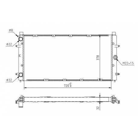 HŰTŐSZEKRÉNY VW T4 2.4D 92- 701.121.253D
