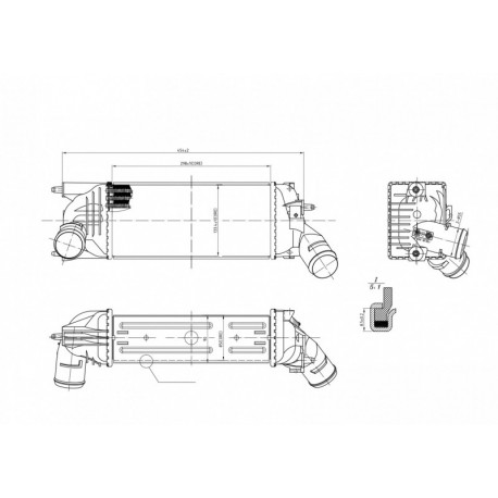 INTERCOOLER CITROEN C5 2.0HDI 05 0384-G6