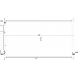 HONDA CITY KLÍMABERENDEZÉS RADIÁTOR 03- 80110SELT01