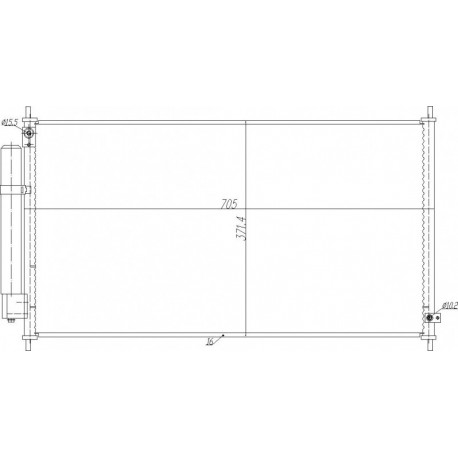 HONDA CITY KLÍMABERENDEZÉS RADIÁTOR 03- 80110SELT01