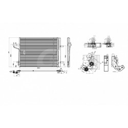 KLÍMABERENDEZÉS RADIÁTOR FORD C-MAX 10- 1768031