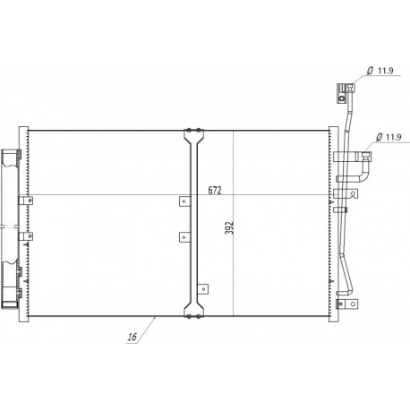ANTARA 2.0D 06-/AUTO KLÍMAHŰTŐ RADIÁTOR 20759647