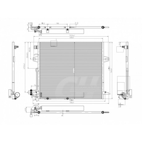 KLÍMA RADIÁTOR DB W164 320CDI 05- 2515000054