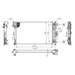 RADIÁTOR VITO V-OSZTÁLY W639 MINDEN MOD. 03- 6395010701