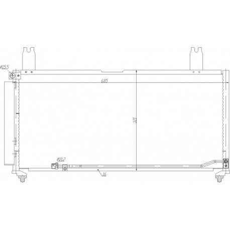 SUZUKI LIANA LÉGKONDICIONÁLÓ RADIÁTOR 1.5 01- 95310-54G00