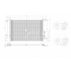 ALFA 147 1.9JTD LÉGKONDICIONÁLÓ RADIÁTOR 01- 46814850