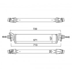 INTERCOOLER OPEL ADAM 14- 1302294