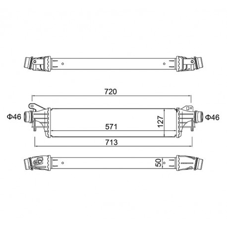 INTERCOOLER OPEL ADAM 14- 1302294