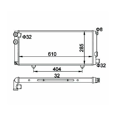 HŰTŐ PEUGEOT 205D,GTI 1.6-1.9 83- 1300.H7