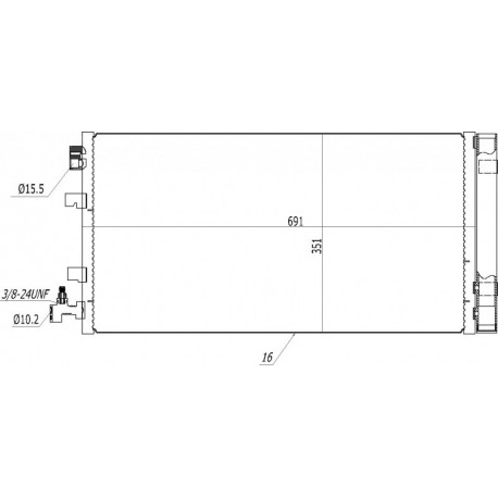 KLÍMABERENDEZÉS RADIÁTOR MEGANE III 08- 92100-0005R