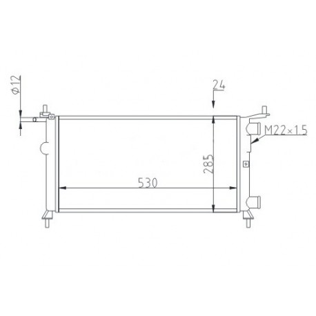 CORSA B 1.0,1.2 /KLÍMAMENTES/ RADIÁTOR 1300173