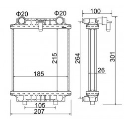 RADIÁTOR VW GOLF VII 12- 5C0121212