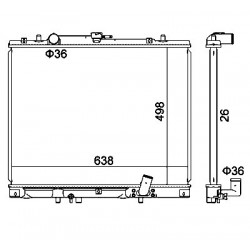 MITSUBISHI L200 2.5TD HŰTŐ 01- MR258668