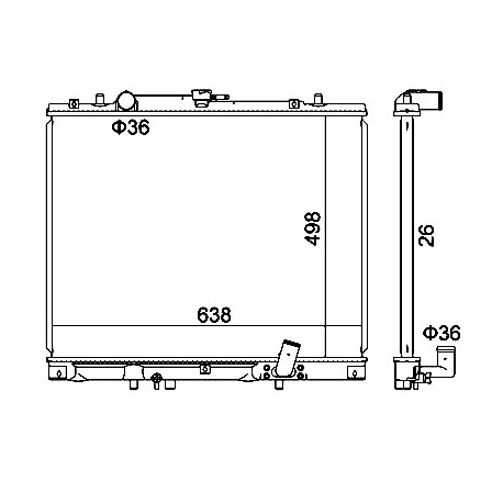 MITSUBISHI L200 2.5TD HŰTŐ 01- MR258668