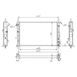 RADIÁTOR MONDEO 1.8TD 96-00 1006262