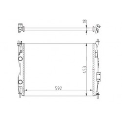 NISSAN QASHQAI 1.6 16V RADIÁTOR 07- 21400-JD000