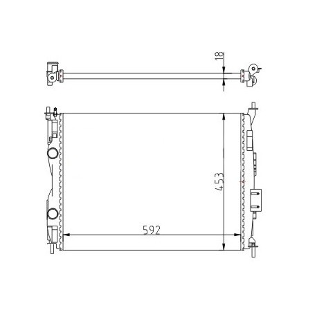NISSAN QASHQAI 1.6 16V RADIÁTOR 07- 21400-JD000