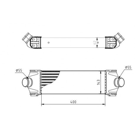 TRANZIT 2.4TDCI 06- INTERCOOLER 1371241