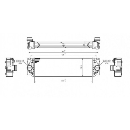 INTERCOOLER SPRINTER 213CDI 06- 2E0145804A