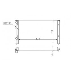 RADIÁTOR POLO CLASSIC 1.9TDI 99-01 1HM.121.253D