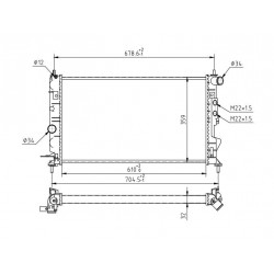 RADIÁTOR VECTRA B 2.2I 16V 00-02 1300185