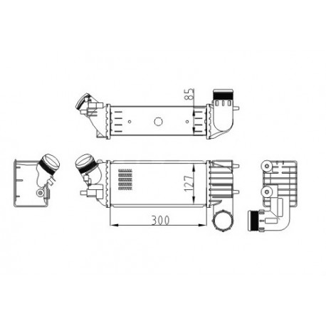 INTERCOOLER CITROEN C5 2.0HDI 01 0384.F3