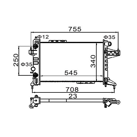 RADIÁTOR OPEL CORSA C 1.4I 16V 00- 1300239