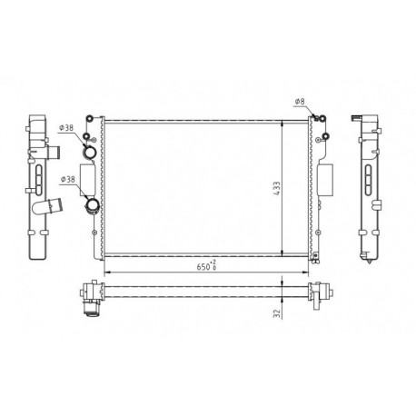 RADIÁTOR IVECO DAILY 06- 42577215