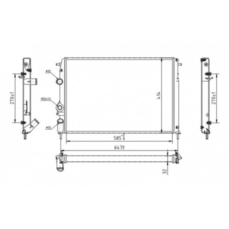 HŰTŐSZEKRÉNY MEGANE 1.9DTI 95-02 7700429769