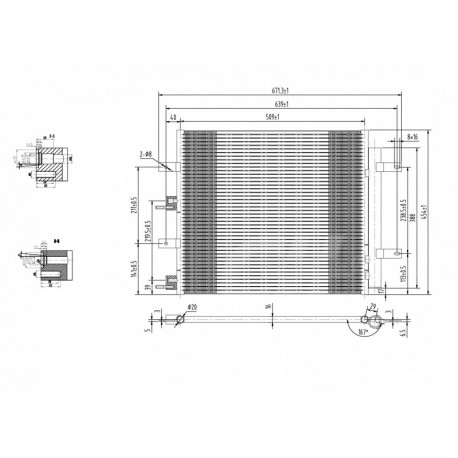 KLÍMABERENDEZÉS RADIÁTOR JAGUAR XF 4.2I 08- 2R8H19C600AB