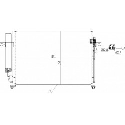 HYUNDAI GETZ KLÍMABERENDEZÉS RADIÁTOR 02- 97606-1C100