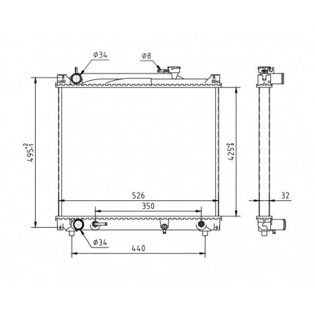 SUZUKI GRAND VITARA 2.0 RADIÁTOR 97- 17700-77E20