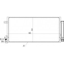 KLÍMABERENDEZÉS RADIÁTOR FIAT DOBLO 1.3 09- 1850226