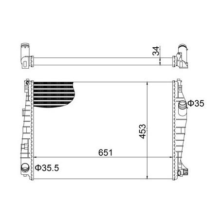 RADIÁTOR ALFA ROMEO 159 1.9-2.4JTDM 05- 50510146
