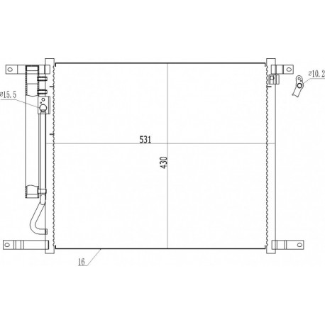 CHEVROLET AVEO LÉGKONDICIONÁLÓ RADIÁTOR 05- 94838817